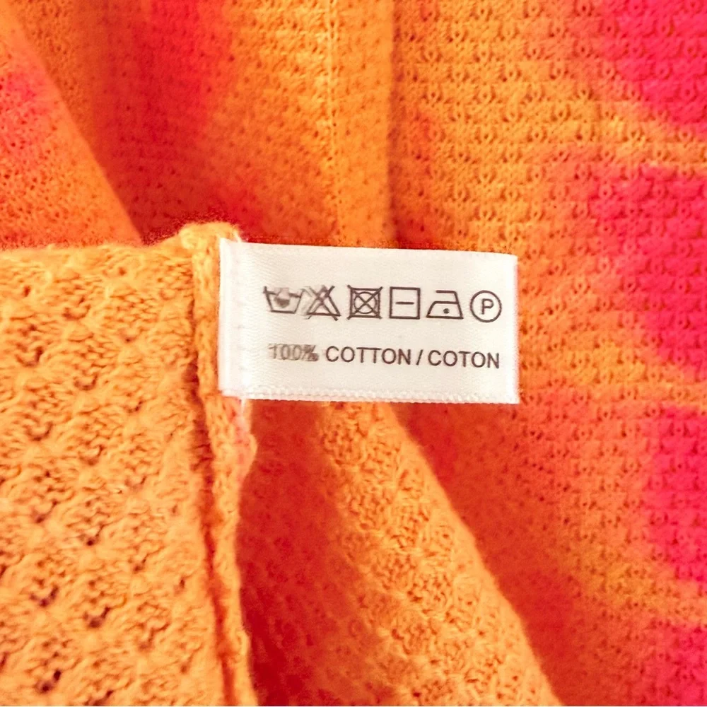 Lisa Todd Rise Above Sweater Pink Orange Tie Dye Size 1X